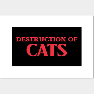 Destruction of Cats Animal Collective Nouns Posters and Art